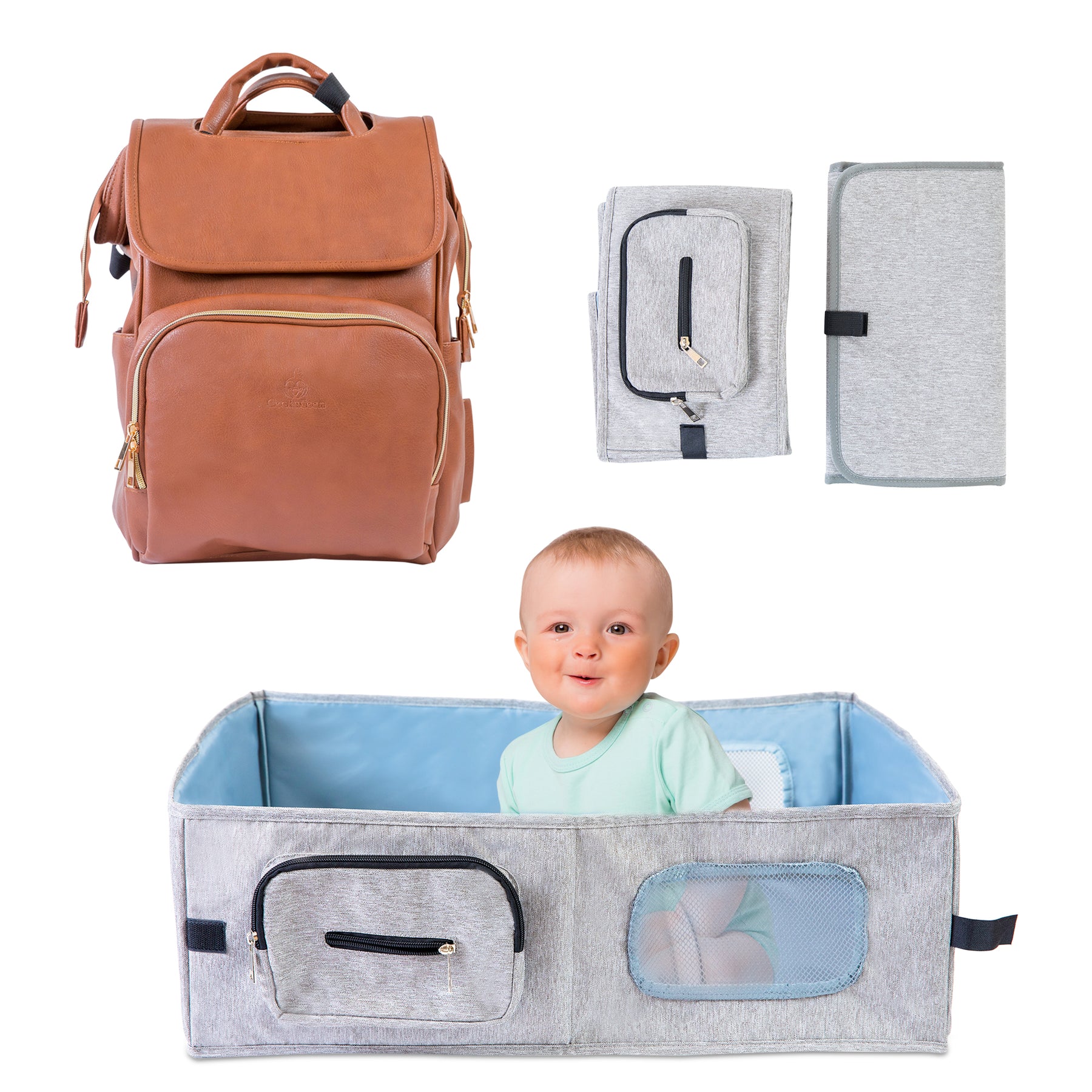 Waterproof Brown Plaid Print Cognac Diaper Bag Backpack For Moms With  Zipper From Coolshoes66, $85.43